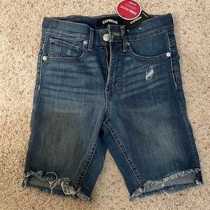 Express Bermuda denim shorts size 0 #114
